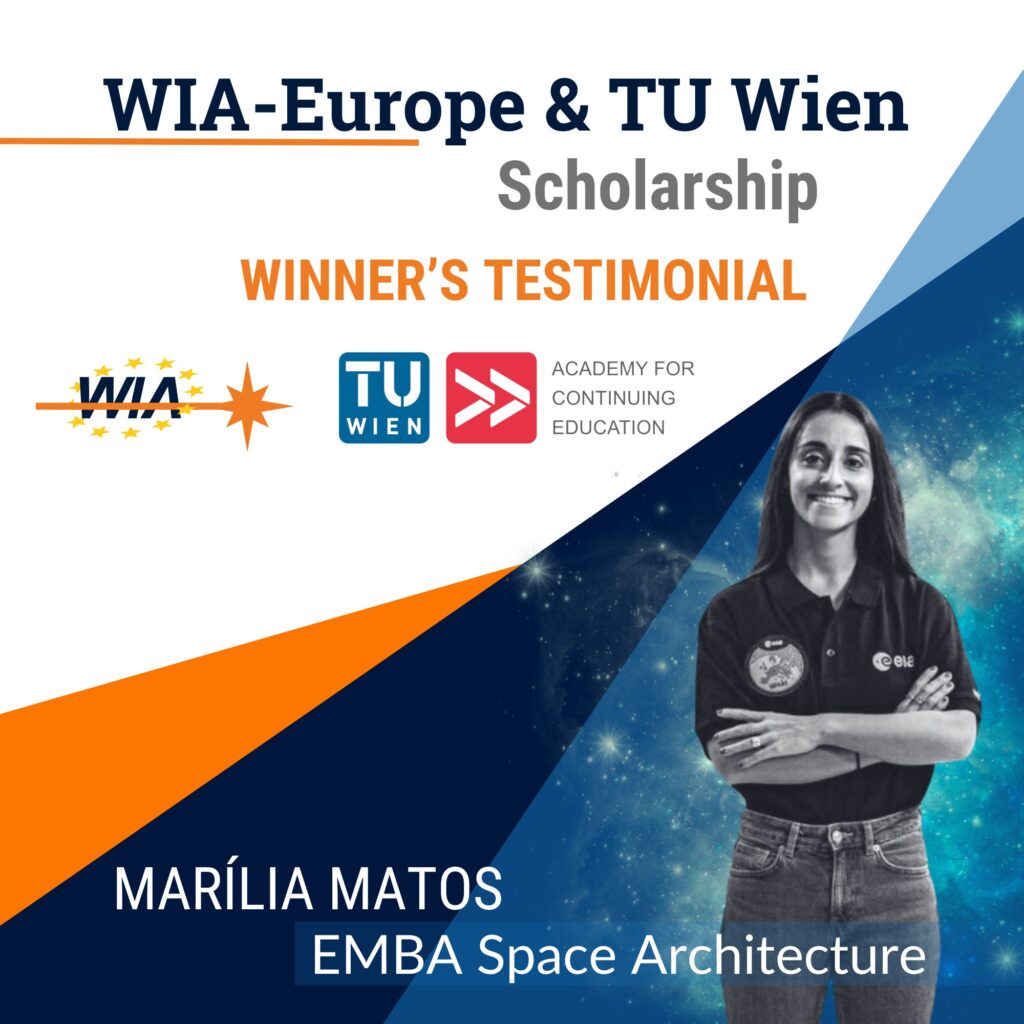 Marilia Matos, winner of the WIA-Europe & TU Wien Scholarship