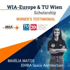 Marilia Matos, winner of the WIA-Europe & TU Wien Scholarship